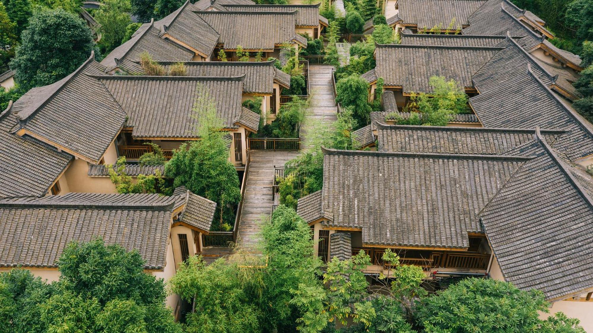 Six Senses Qing Cheng Mountain Hotel Chengdu Exterior photo